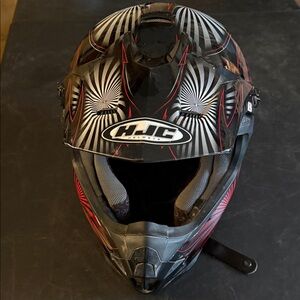 HJC Black and Red Helmet
